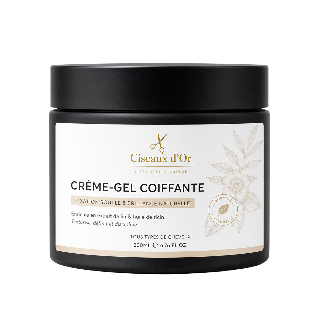 Pot noir Crème-Gel Coiffante Ciseaux d'Or 200 ml