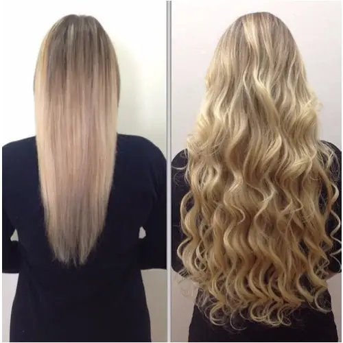 Mèches pour Extension au fil cheveux brésiliens ondulés - Blond doré-1